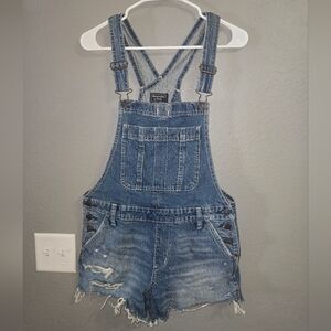 Abercrombie & Fitch Denim Overalls Size Small